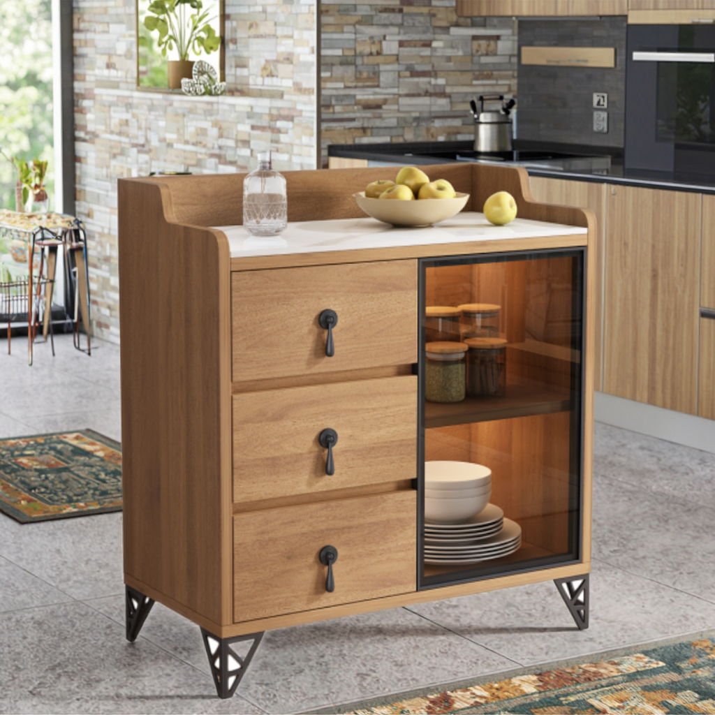 Буфет кухонный деревянный фермерский для хранения