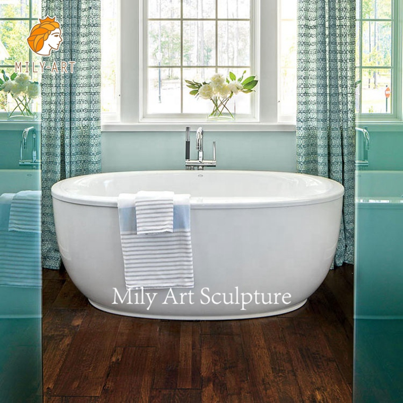 Мраморная ванна ручной работы в натуральную величину