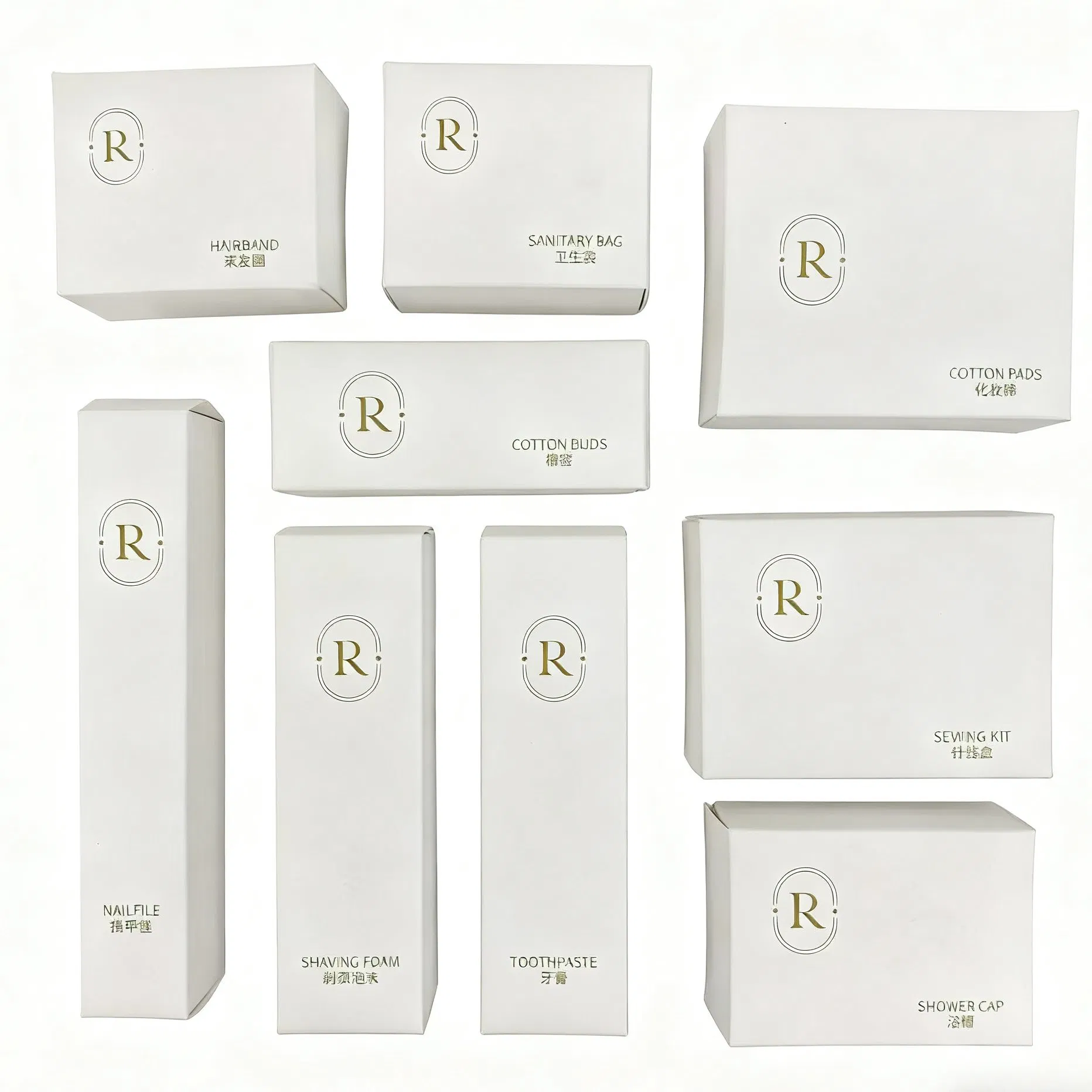 Luxury Hotel Guest Room Amenities Kit with Custom Logo Gift Box