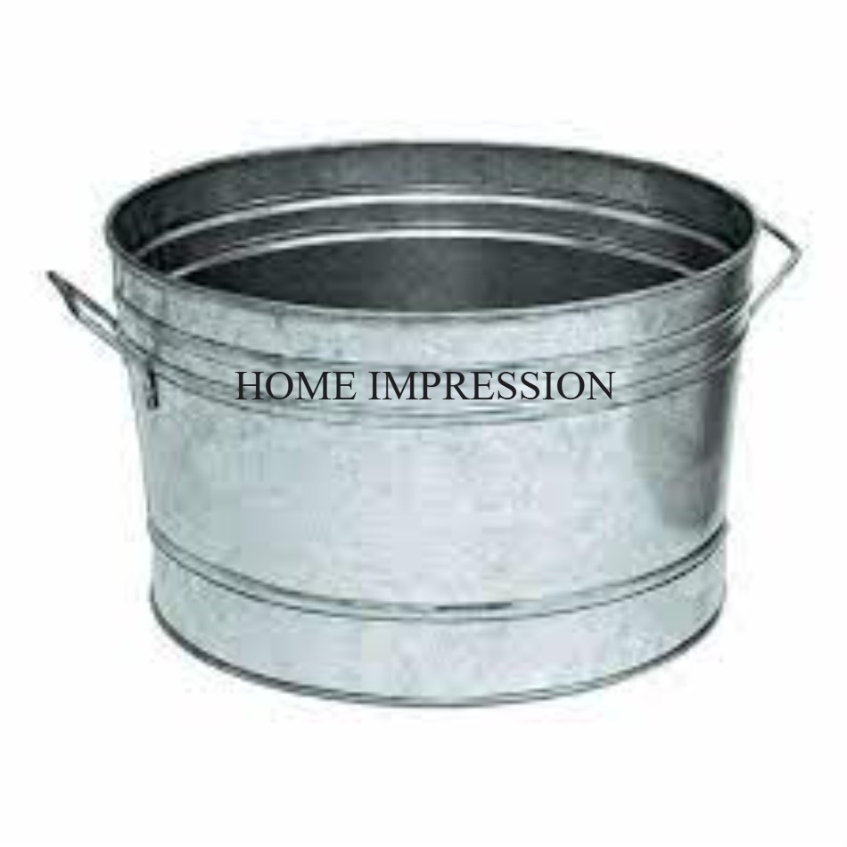 Горшки цветочные металлические оцинкованные большие