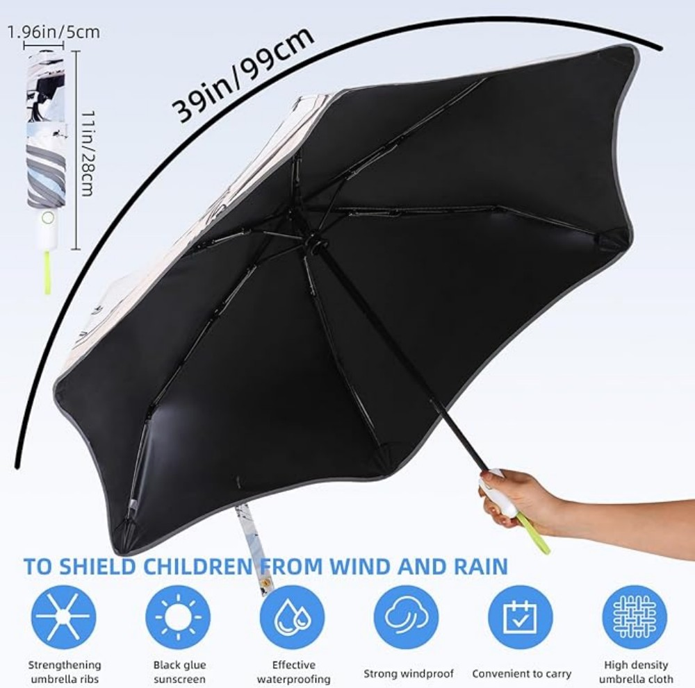 Детское автоскладное зонтик с UV-защитой