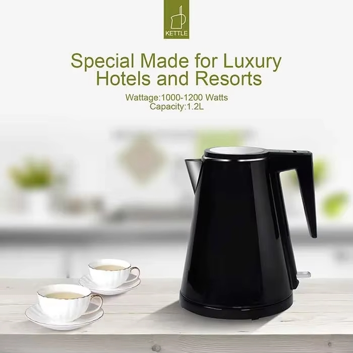 Jacketed Electric Kettle Speed Boil Water & LED Light Wasserkocher with Cool Touch Handle & Dry Protection