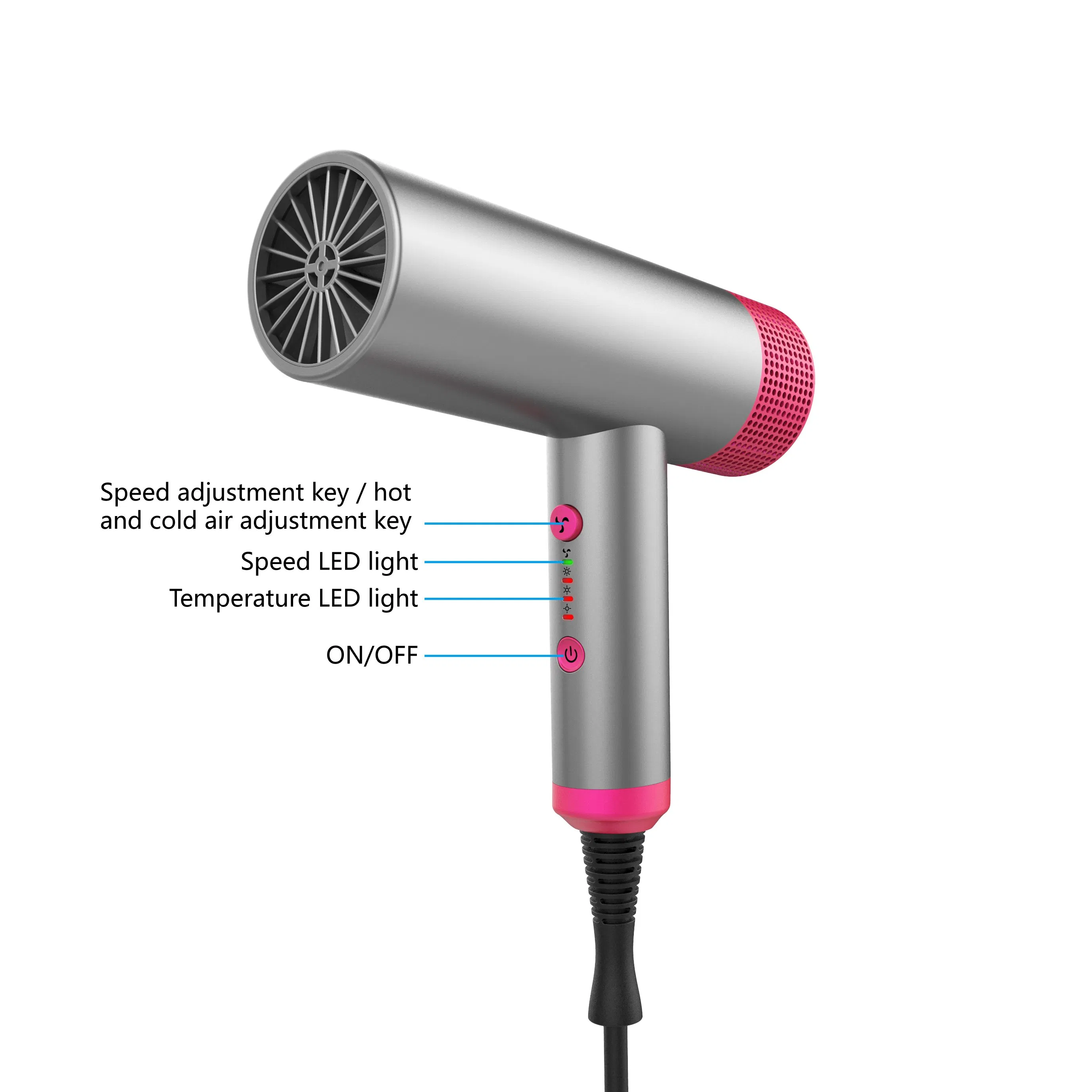 Bidisco Best Custom Private Label Ionic Hair Dryers High Quality Professional Blow Hair Dryer
