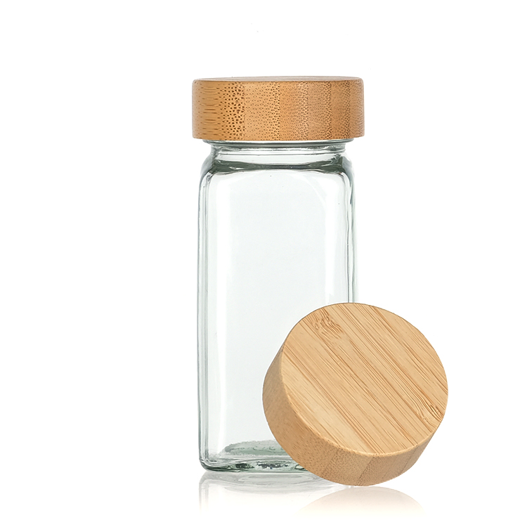 Elegant 120ml Glass Spice Bottle with Cork Cap for Seasoning