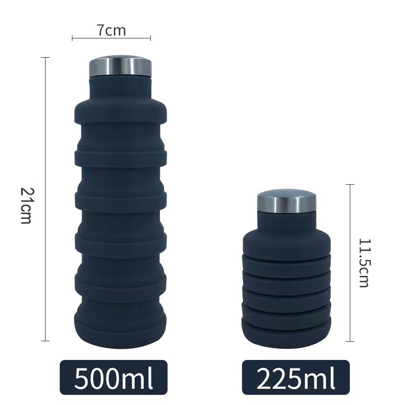 Sport and Travel Bottle Folding Plastic Water Bottle