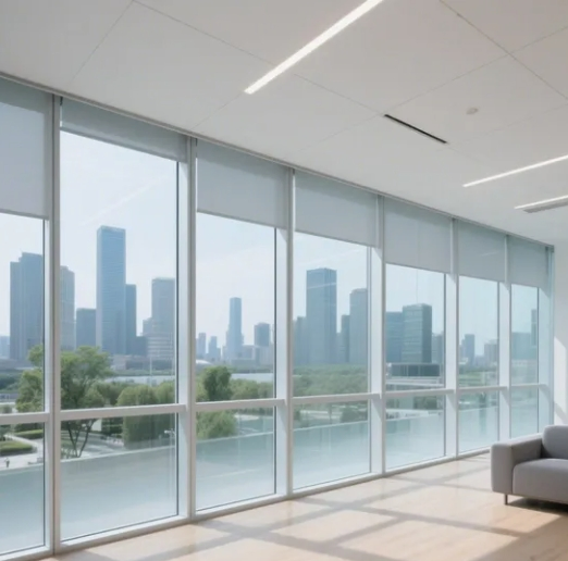 Custom Unitized Glass Curtain Wall System for Commercial Buildings