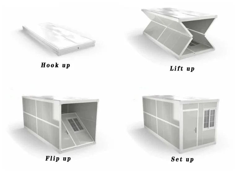 Modular Modern Living Tiny Prefab Folding House Container Box Homes