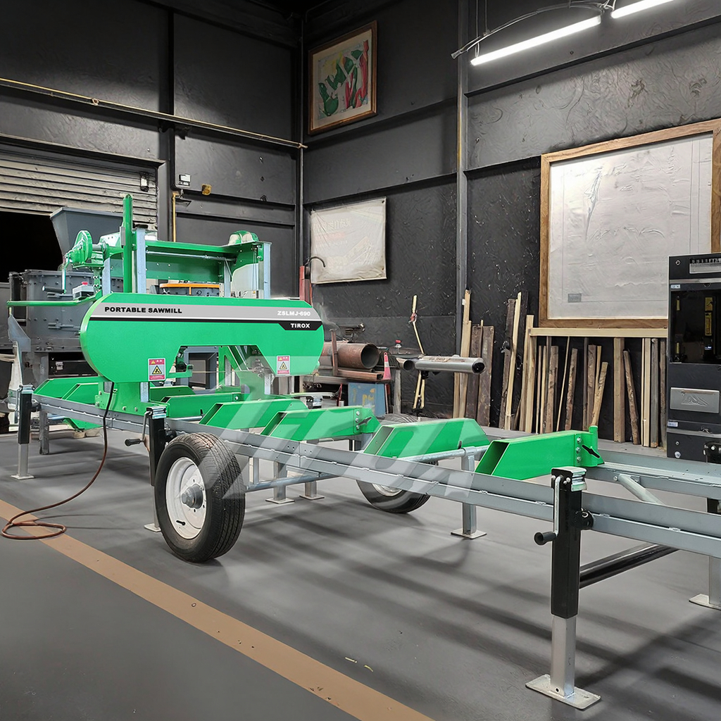 Ленточная пила по дереву портативная мобильная лесопильная