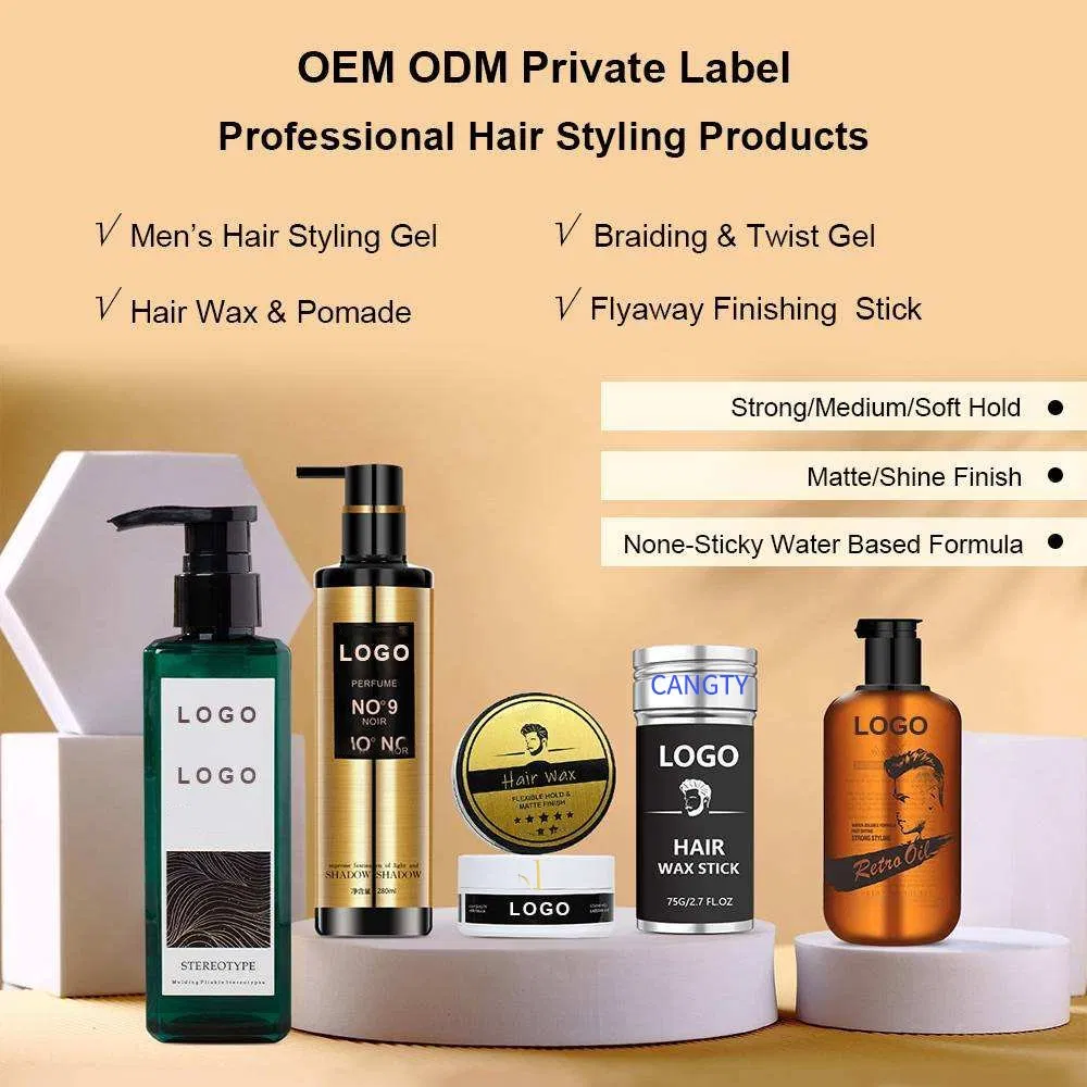 Fashion Hair Wax Pomade 80g Strong Hold Gel Rambut Wax Salon Hair Clay Perfect Hair Style Wax