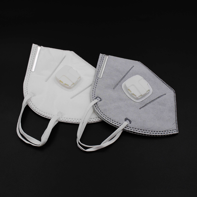 Factory Direct Sale Masks Activated Carbon with Breathing Valve Dustproof Ventilation Single Use Four Layers of Protection Mask