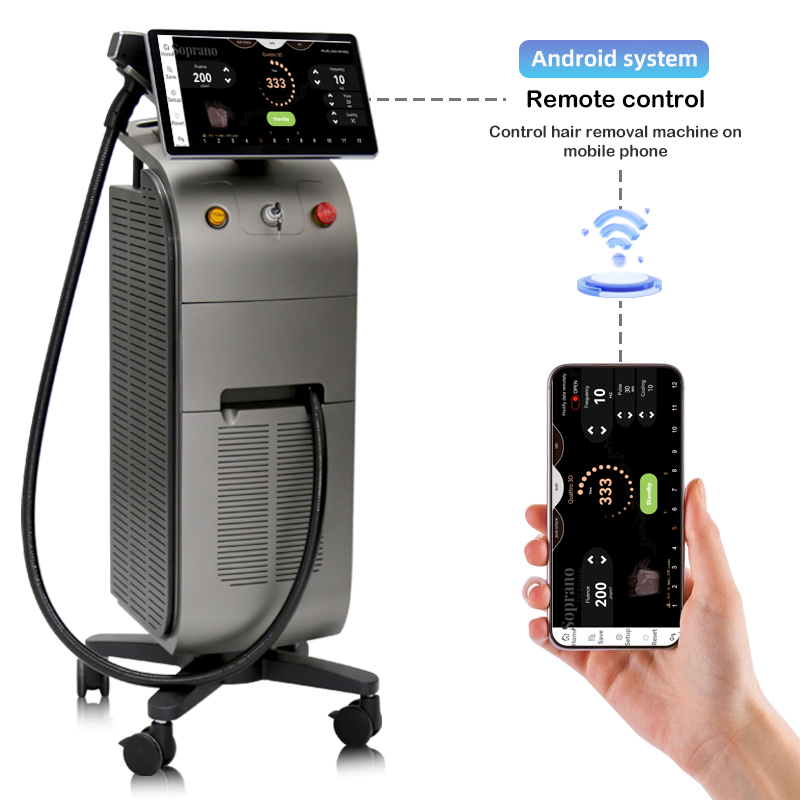 Laser Hair Removal Machine Italy Fluido 15.6 Inch 4K Android Intelligent Screen