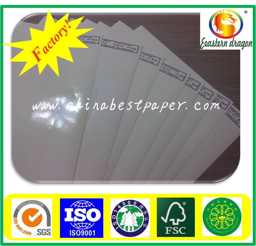White Crack Back Adhesive Paper