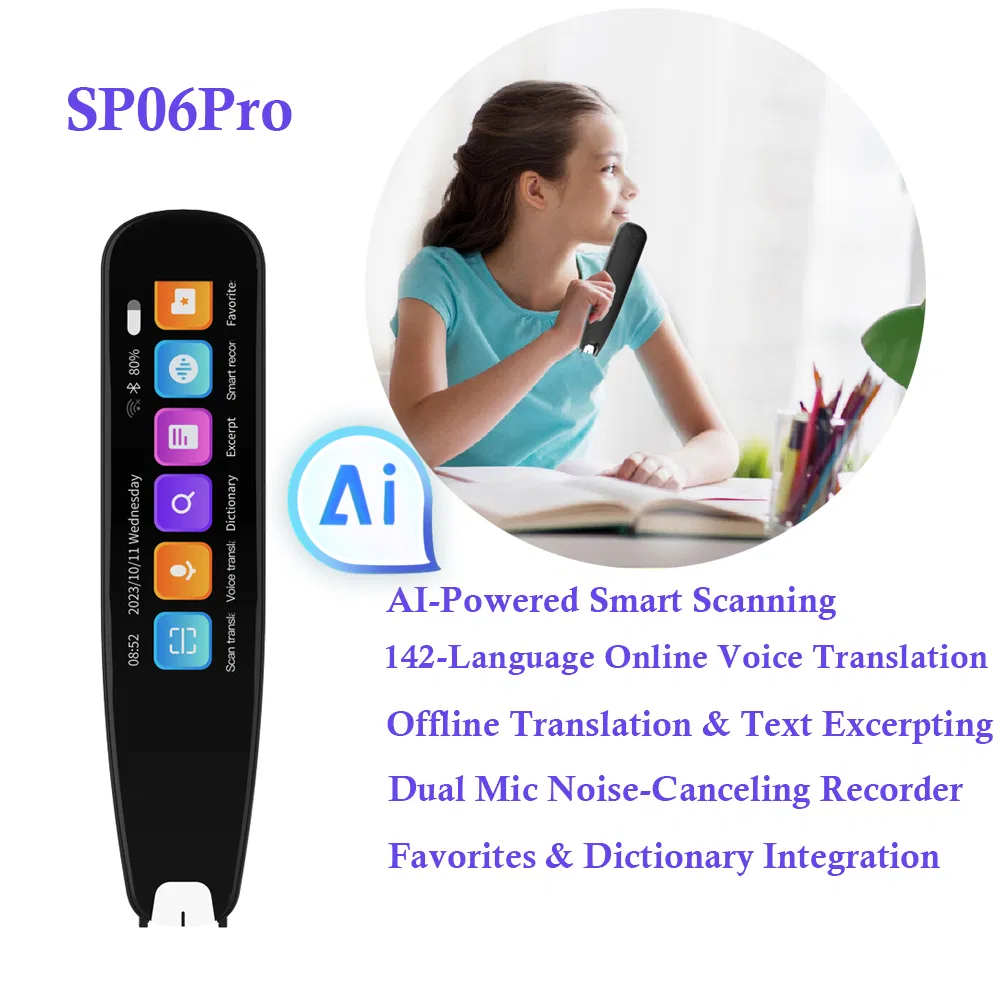 Wholesales global version translation pen with smart AI voice translation scanning translation offline use SP06Pro