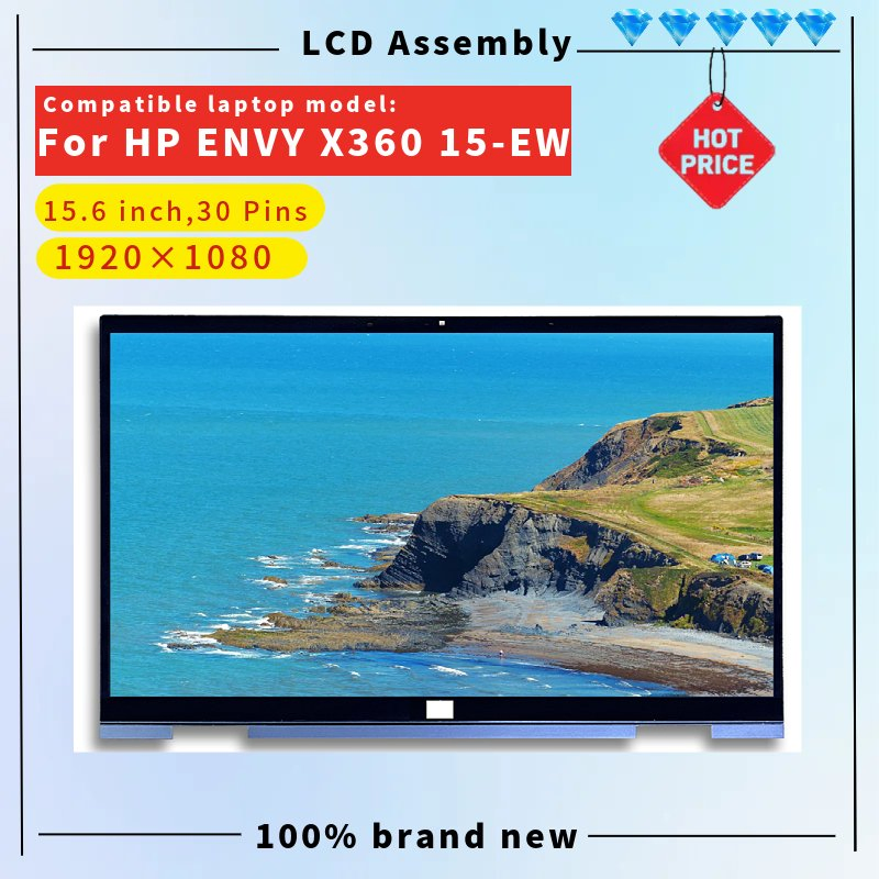 Сенсорный дисплей 15.6" для HP Envy X360 15-Ew/Ey