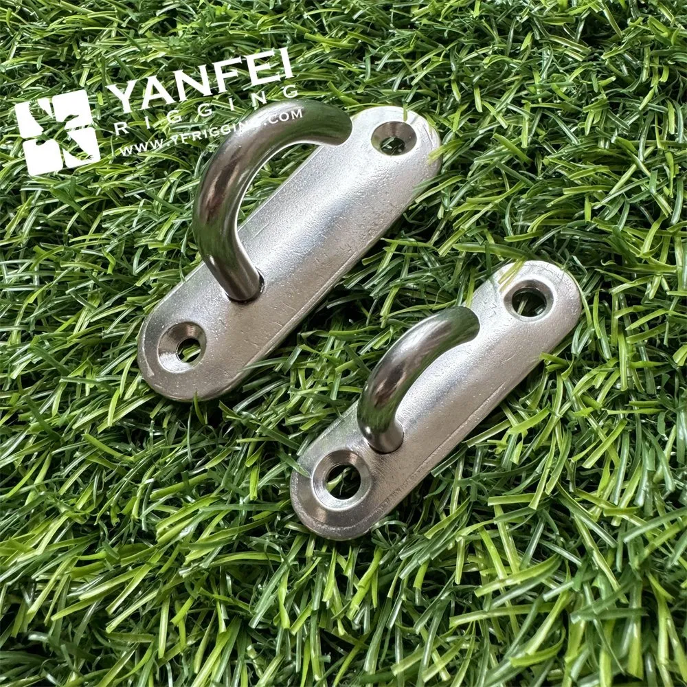 Stainless Steel 316 Oblong Square Eye Pad Eye Plates with Ring