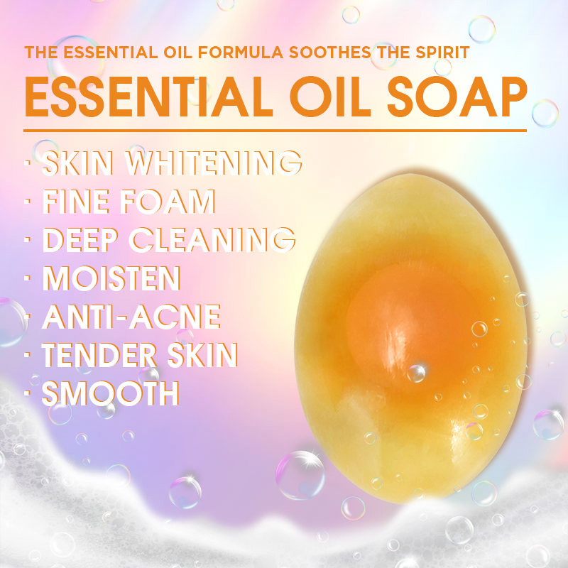 Organic Cruelty-Free Skin Revitalizer Nourishing and Vitamin C Essential Oil Egg Soap