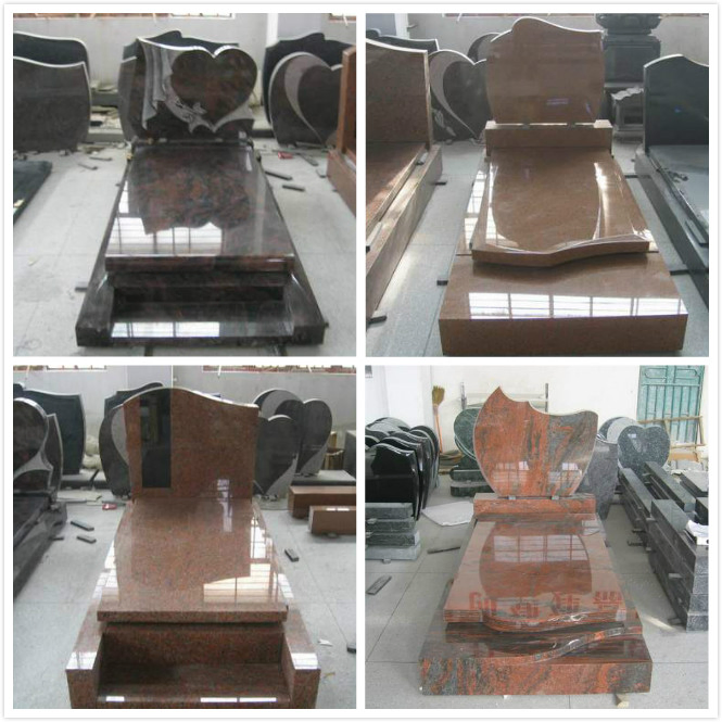 European Style Black Granite Monument Memorial Tombstone