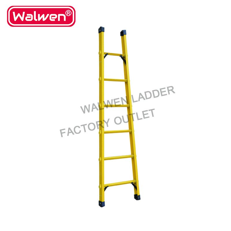 Single Type Wholesale Cheap Price Fiberglass Step Straight Ladder