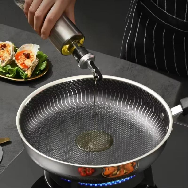 China Producer Healthy Non Toxic 316 Stainless Steel Wok Pan with Lid
