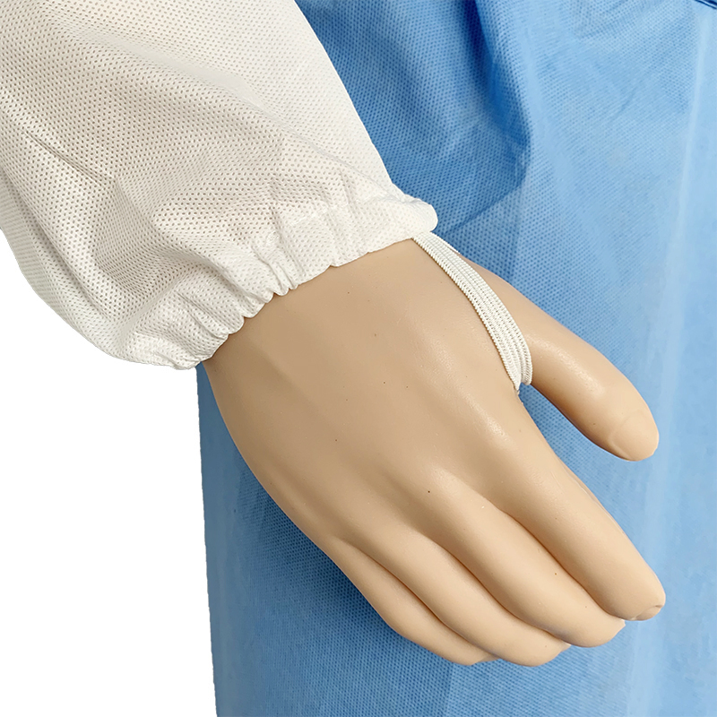 Disposable Nonwoven SMS Arm Breathable Protective Waterrepellent Hand Made Disposable Oversleeve with Thumb Loop