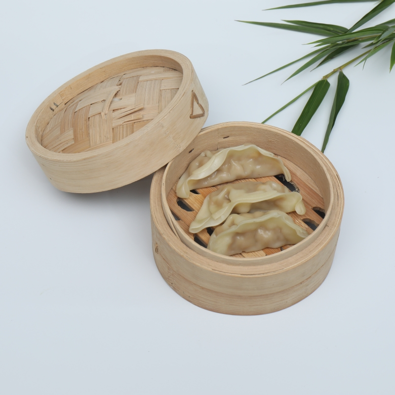 Бамбуковая пароварка для морепродуктов, 4 слоя