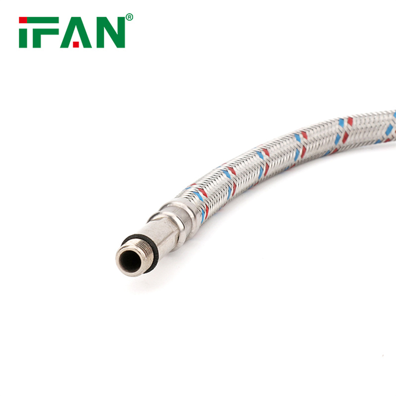 Ifan Factory Price Heatproof Braided Water Hose Silver Stainless Steel Braided Hose
