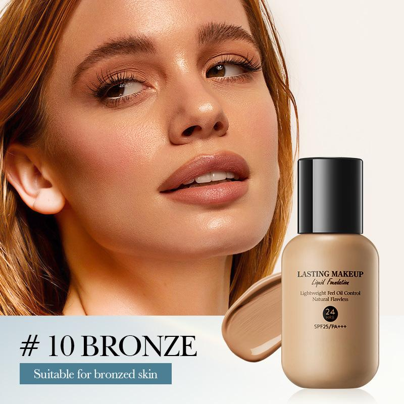 New Arrival Beauty Makeup Foundation Brightening Organic Liquid Natural Brightening Foundation Cream for Face Protection