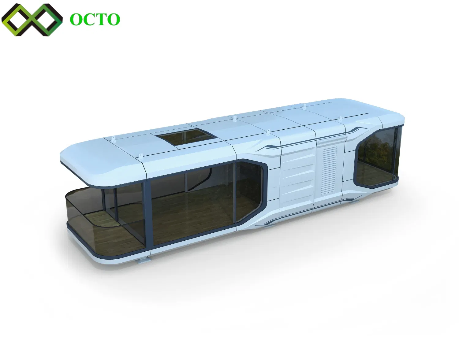 Youth Community Luxury Elderly Community Luxury 38sqm Earthquake Resist Isolator Sleeping Capsule Prefab Modern Cabin Tiny House