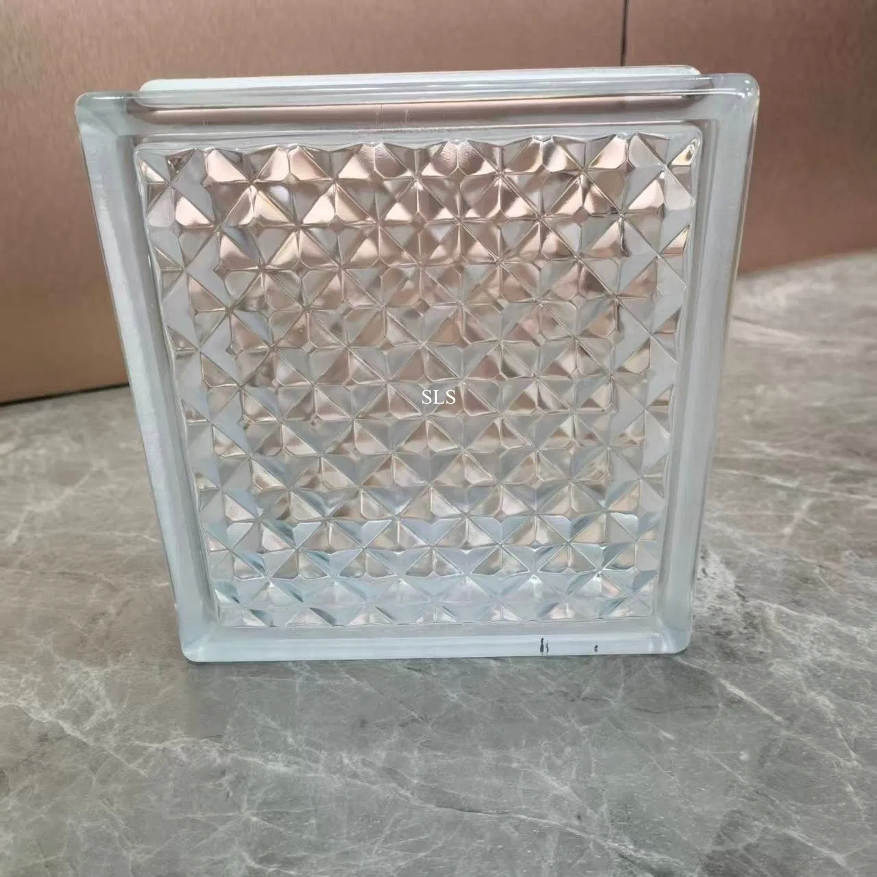 Decorative Art Design 190*190*80mm Building Glass Block