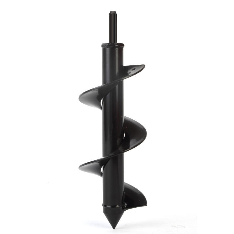 Compact Post Hole Digger with Screw Handle for Gardens