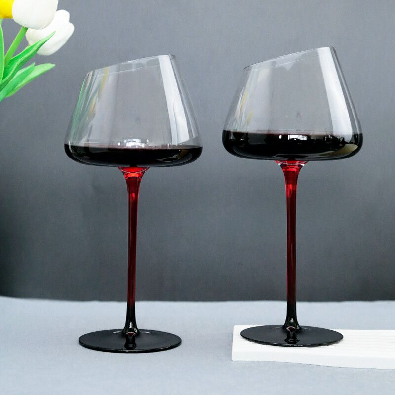 Fashion Clear High Cup Champagne Glasses Wedding Goblets Drinking Custom Wine Glass with Logo Goblet