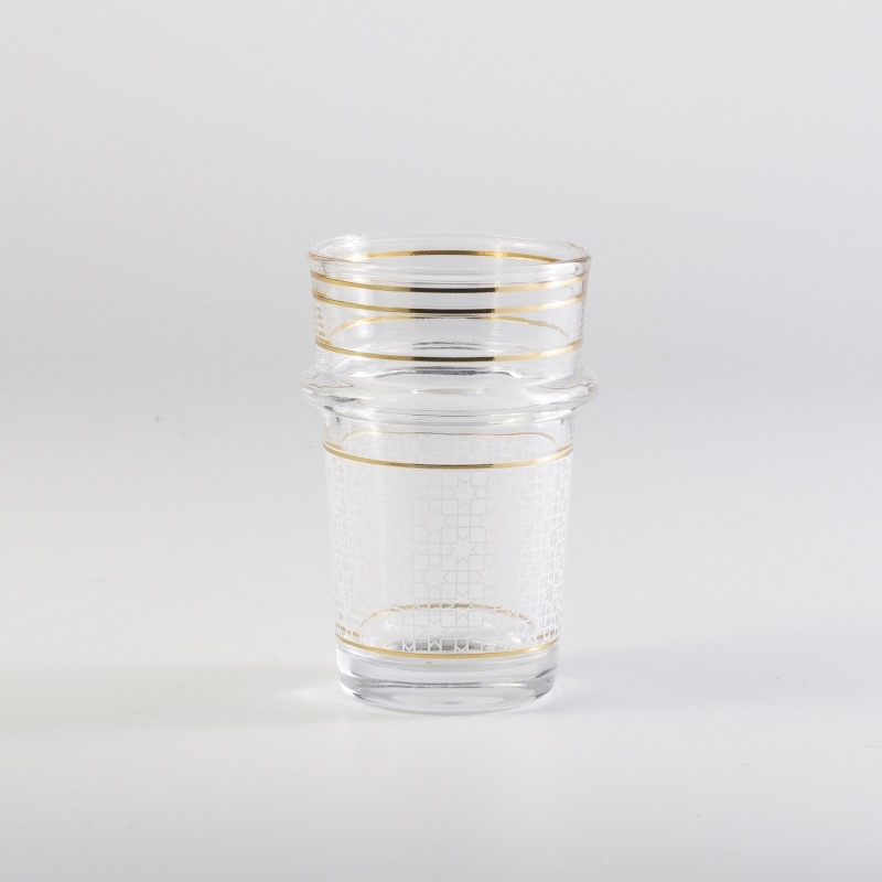 Стеклянная чашка для чая 130 мл с марокканским декором