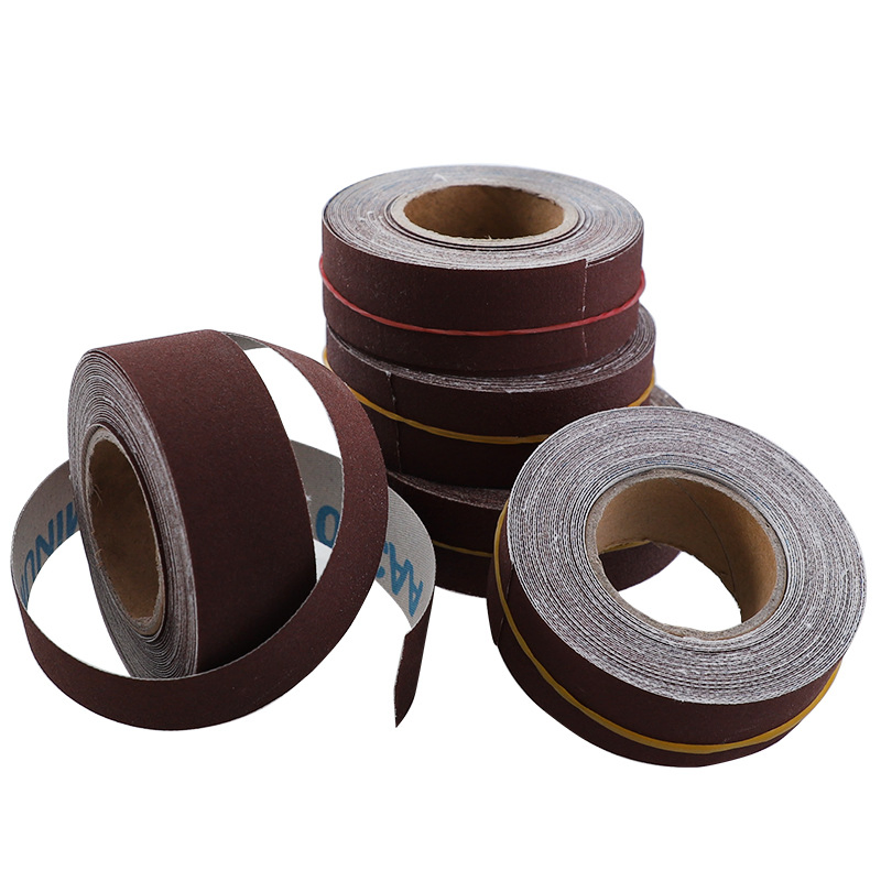 Sandpaper Rolls 1" X 20' Rolls 5 Grits Abrasive Paper 150 240 320 400 600 Grits with Dispenser for Woodworking and Polishing
