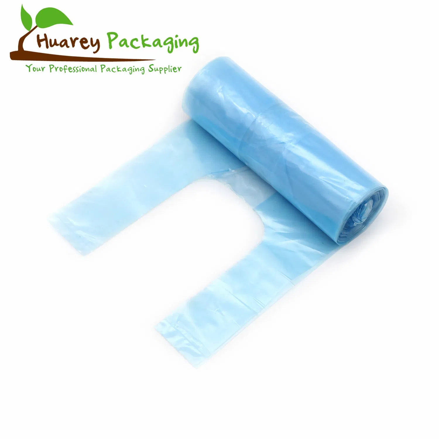Roll of HDPE LDPE Plastic Packaging T-Shirt Bags