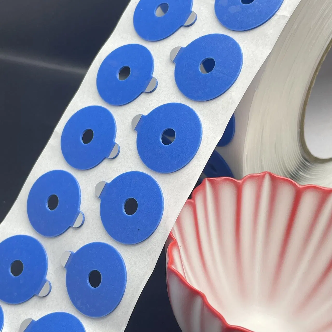 Red Adhesive Pads for Lens Blocking and Edging