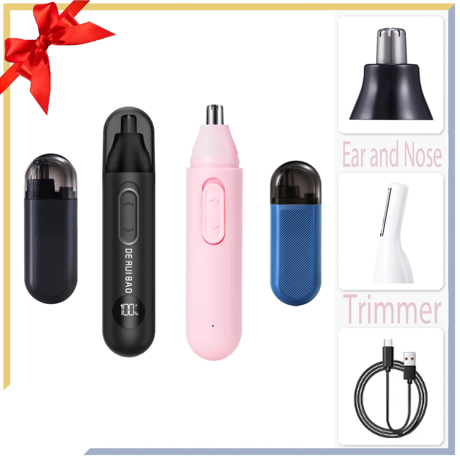 Trendy Pastel Color Personal Groomer Nose Hair Trimmer