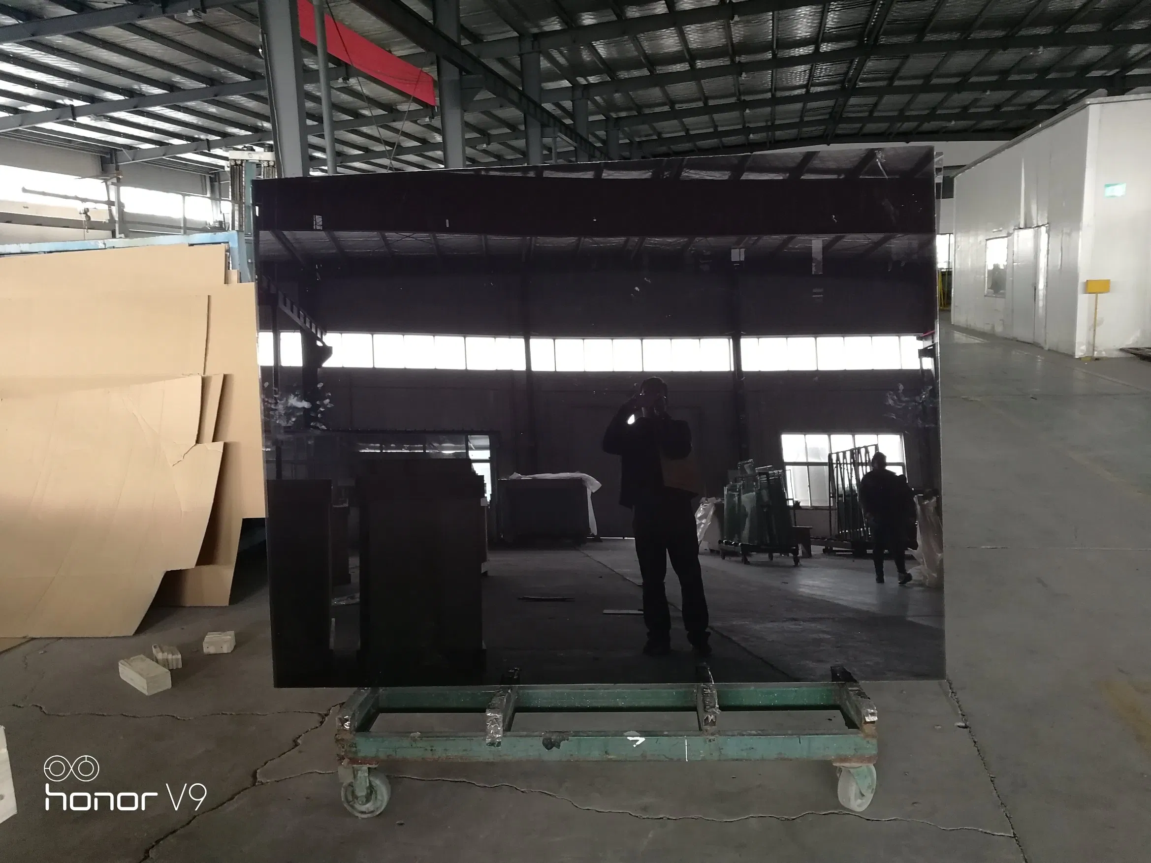 4mm-10mm Black Dark Grey Dark Brown Float Reflective Glass
