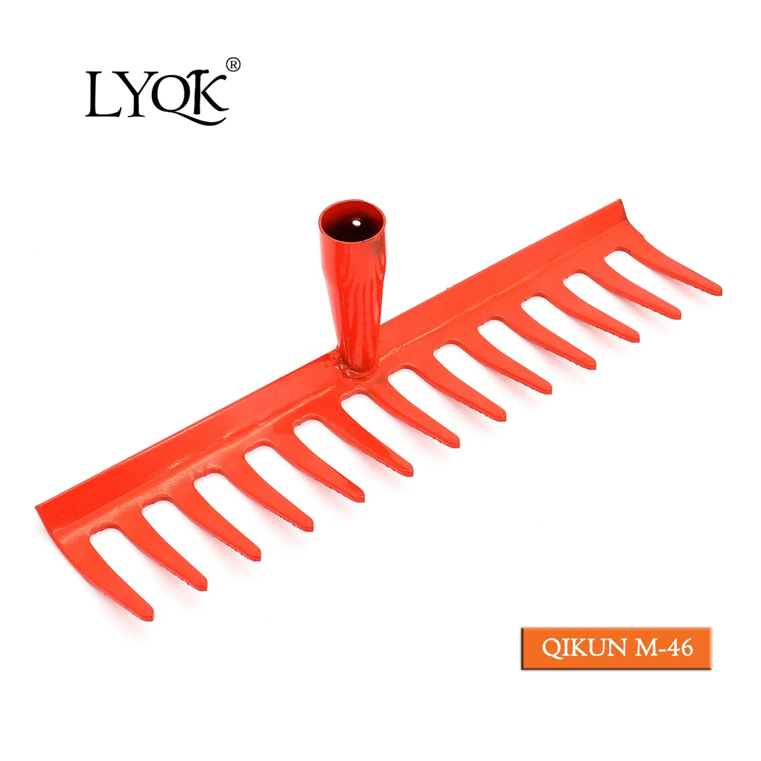 M-46 Agricultural Tool Garden Tool Farming Tool Manual Drop Forged Steel Rake with Sharped End