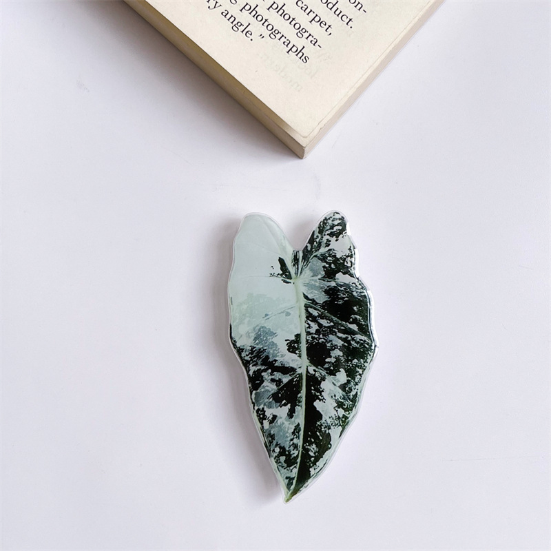 Popular Acrylic Phone Foldable Customized Phone Grip with Plant Leaf Design Acrylic Phone Holder
