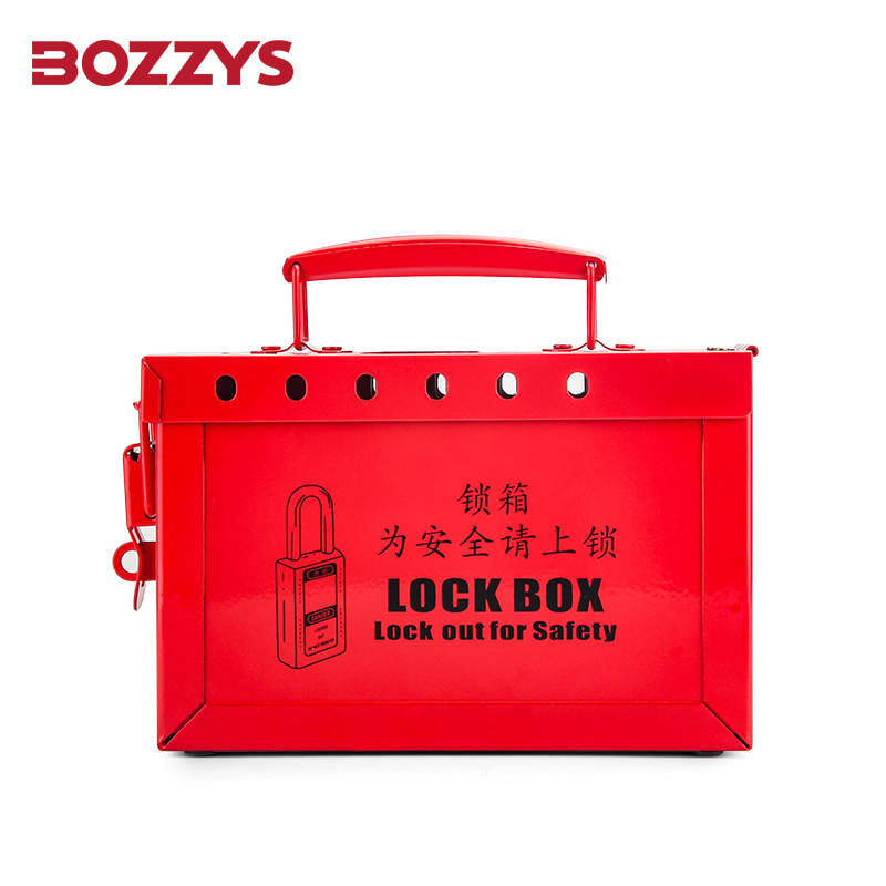Safety Red Steel Lockout Kit/Box