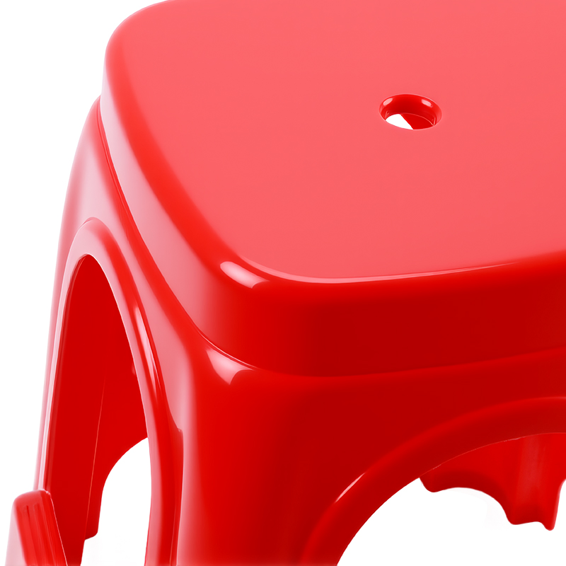 New Design Minimalistic High Quality Stool Home Furniture Thicken Blue Red Stackable Plastic Stool