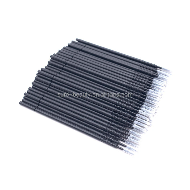 100PCS Long Tip Eyelash Micro Brush for Eyelash Extension Microblading Tattoo