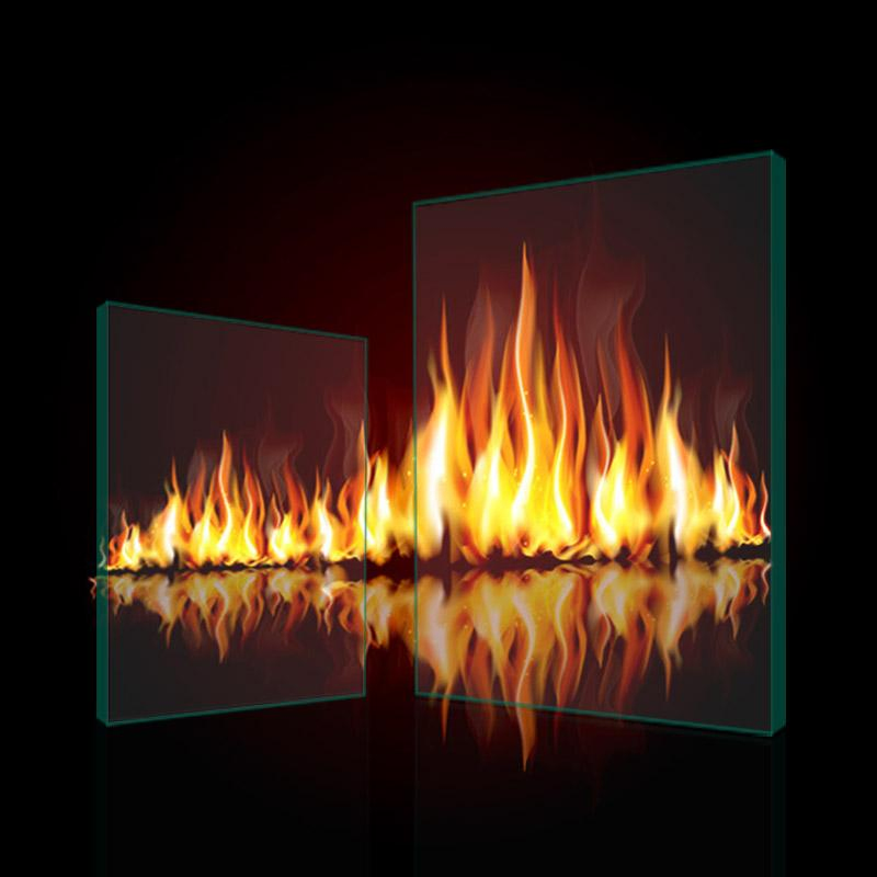 Clear Float High Pressure Borosilicate Glass Fire and Heat Resistance Solid Structure