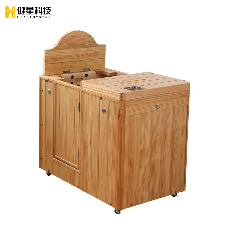 Сауна-бочка для квартиры с открытой дверью