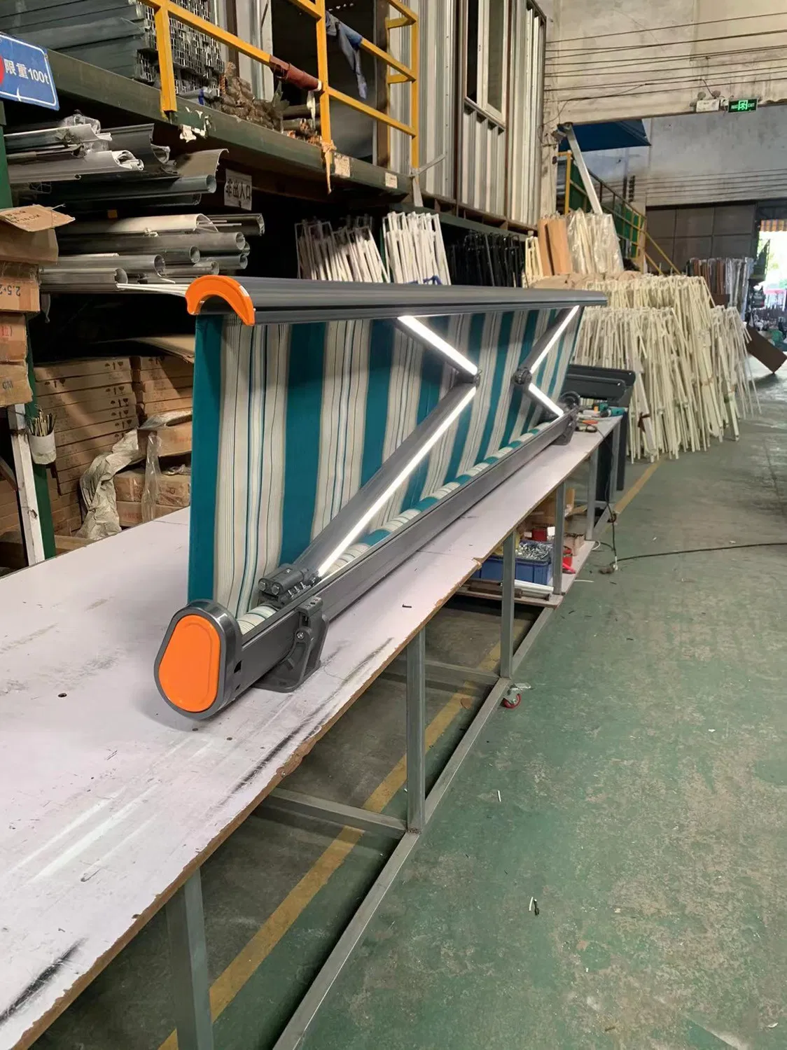 Premium Outdoor Motorized Full Cassette Awnings with LED Lighting