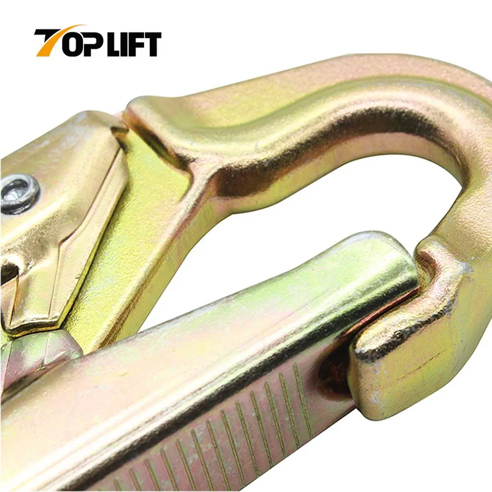 High Strength Alloy Steel Self-Locking Double Lock Fall Protection Swivel Safety Hook