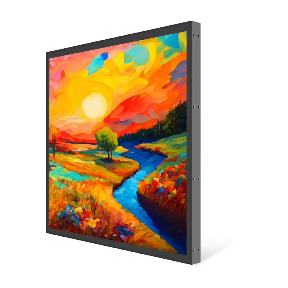 Custom Outdoor Indoor 19 22 29.5 51.7 Inch 4K Square Digital Video Picture Photo Frame LCD Display