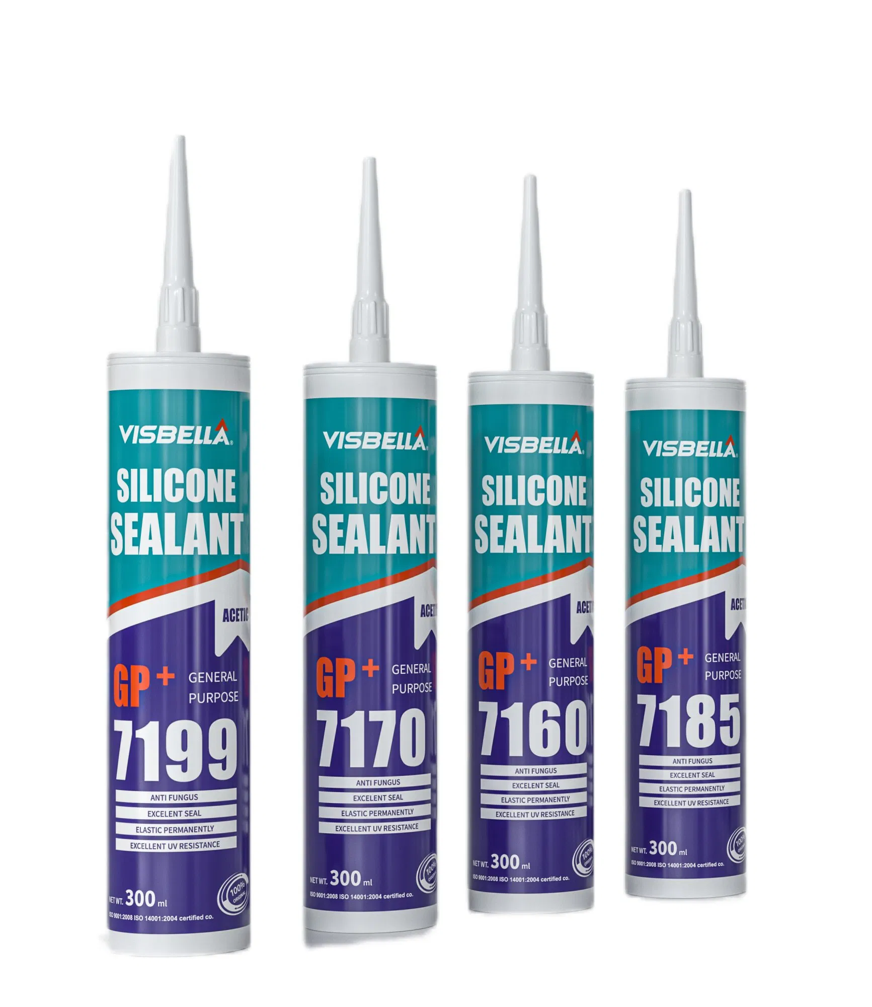Visbella General Purpose Silicone Sealant Single-Component Sealant 7160