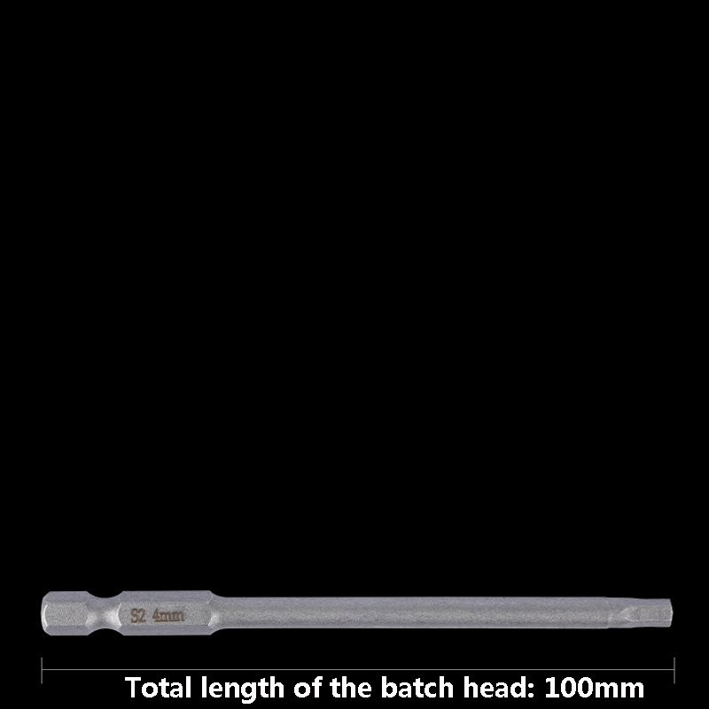 100mm Magnetic Alloy Steel Hexagon Electric Drill Bit Screwdriver Head