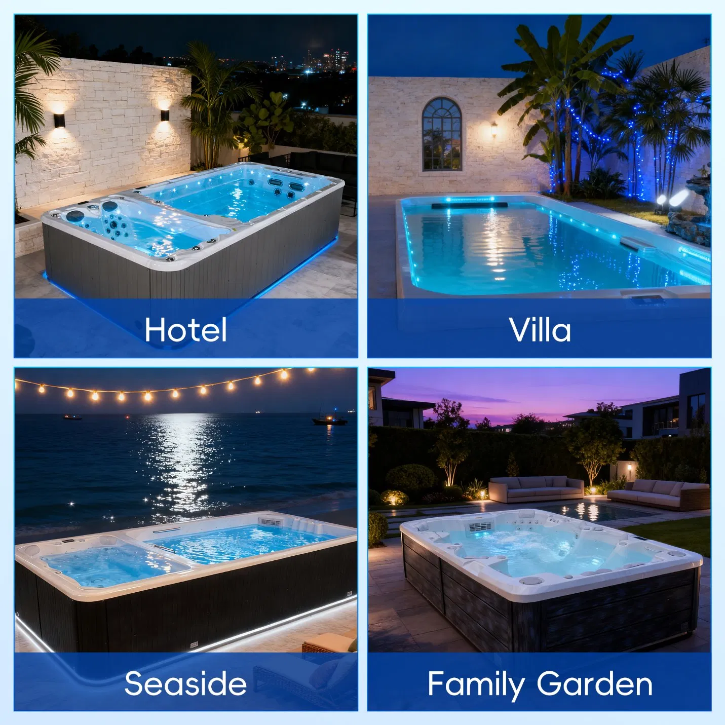 Портативный плавательный спа-бассейн 5D30